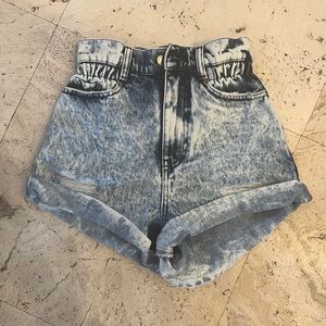 retrofete jean shorts